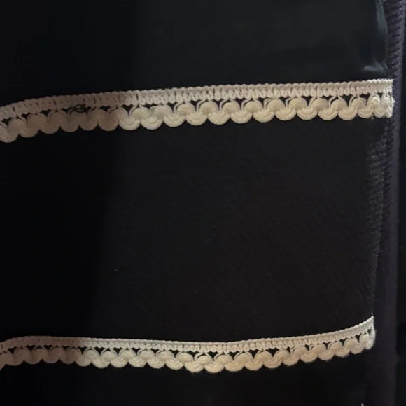 Etcetera Black and White Striped Pencil Skirt - Picture 5 of 6